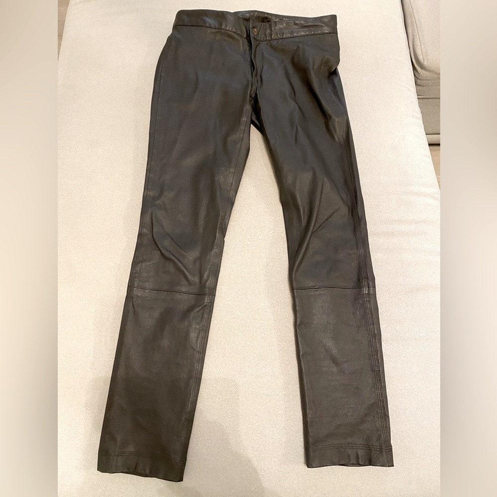 Vintage Rag & Bone Leather Pants, Handmade